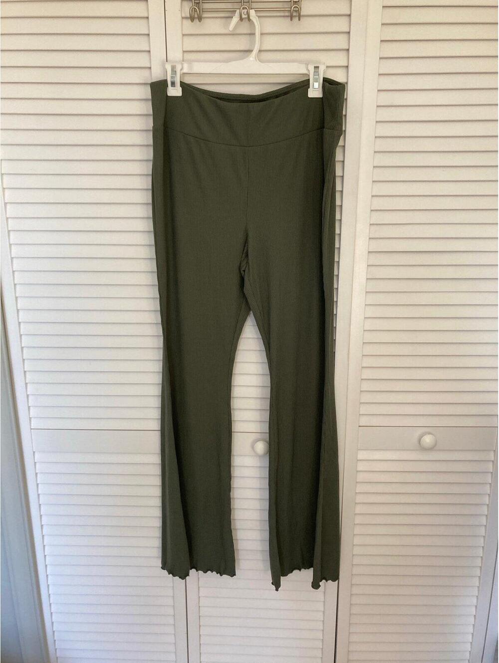 No Boundaries Ribbed Flare Pants
